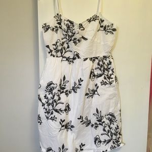 White & black dress (J Crew)